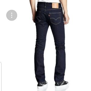 Levi's 510 SKINNY FIT MENS JEANS DARK BLUE RINSE